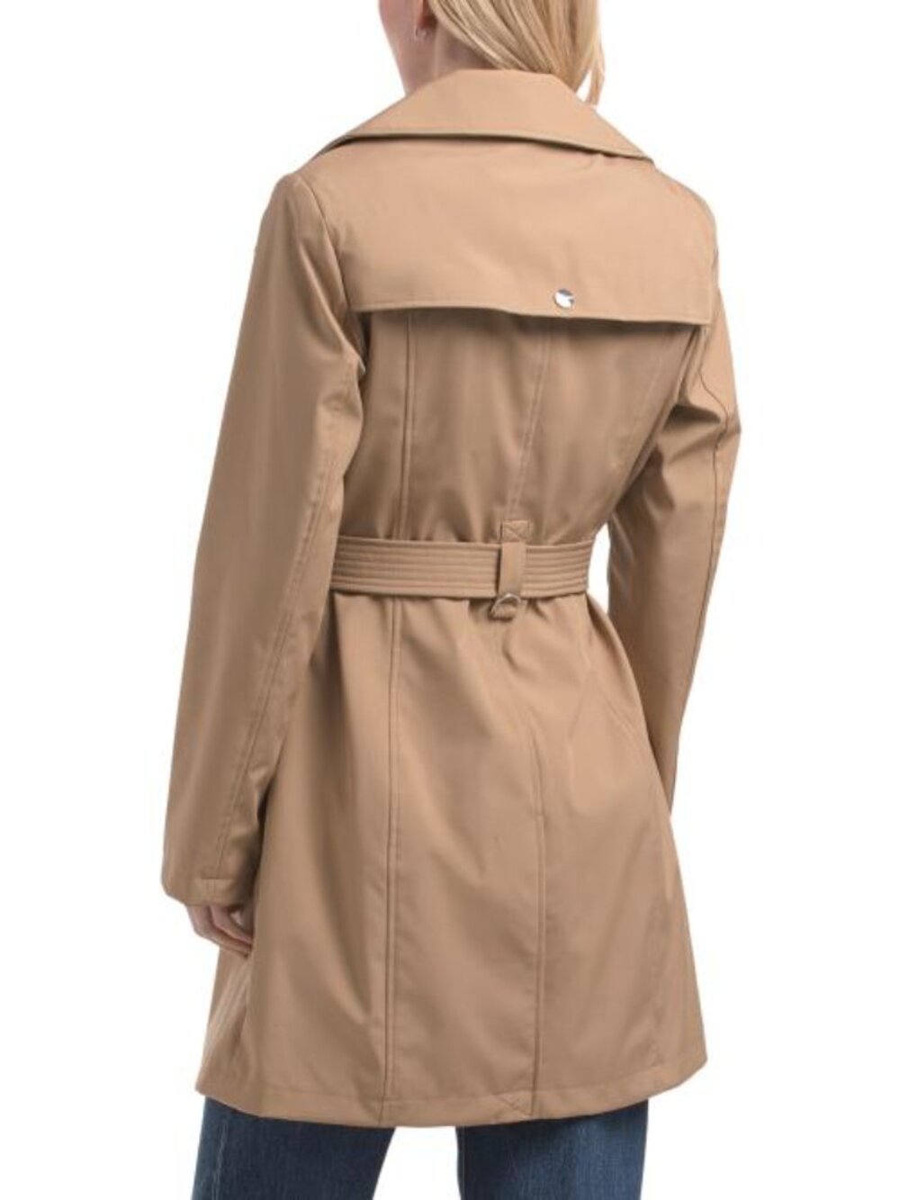 CALVIN KLEIN Belted Mid Length Trench Coat - Picture 3 of 4